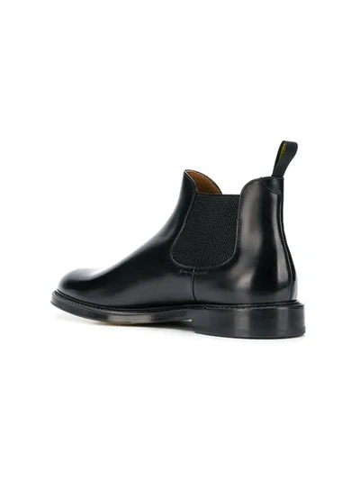 Shop Doucal's Round Toe Boots - Black
