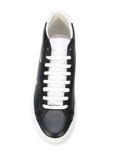 Shop Givenchy Side Logo Sneakers - Black