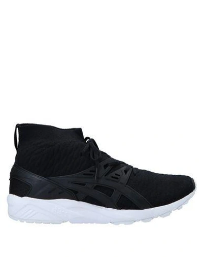 Shop Asics Man Sneakers Black Size 8.5 Textile Fibers, Rubber