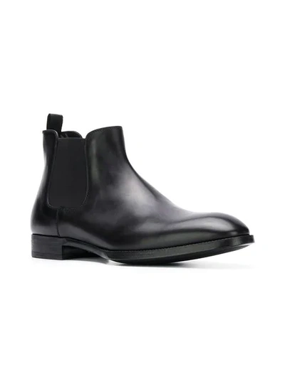 Shop Giorgio Armani Classic Ankle Boots In Black
