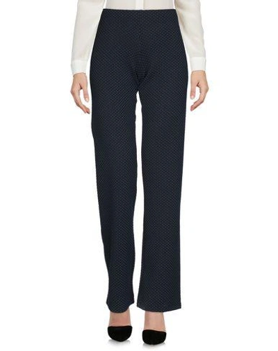 Shop Pierre Mantoux Casual Pants In Dark Blue