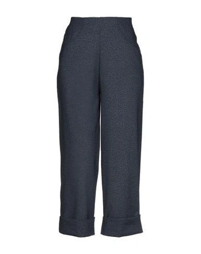 Shop Pierre Mantoux 3/4-length Shorts In Dark Blue