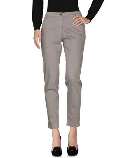 Shop Armani Jeans Casual Pants In Dove Grey