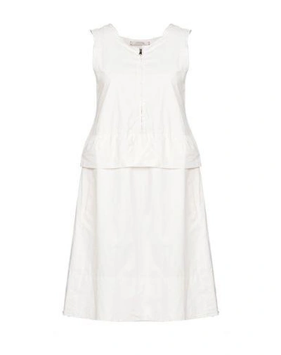 Shop Dorothee Schumacher Short Dresses In Ivory