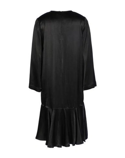 Shop Ganni Short Dress In Black