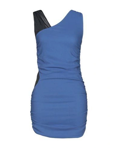 Shop Marta Martino Short Dresses In Blue