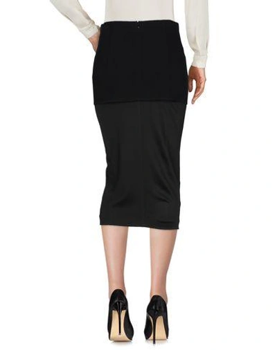 Shop Donna Karan 3/4 Length Skirts In Black