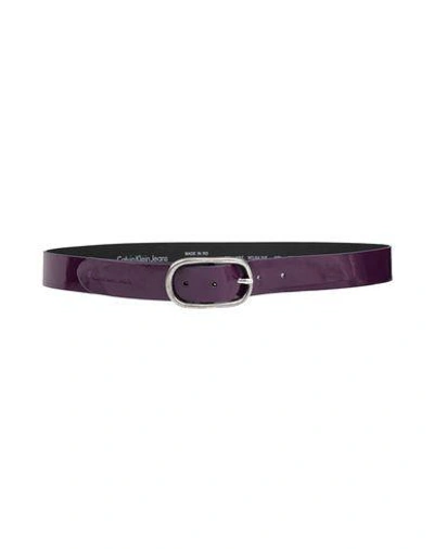 Shop Calvin Klein Jeans Est.1978 Belts In Purple