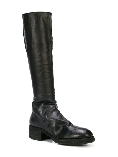 Shop Guidi Knee Length Boots In Black