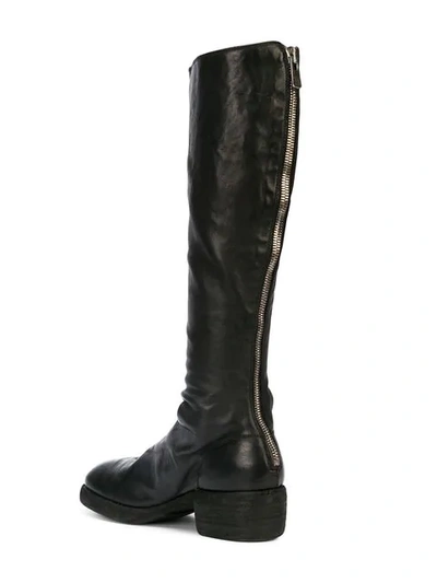 Shop Guidi Knee Length Boots In Black