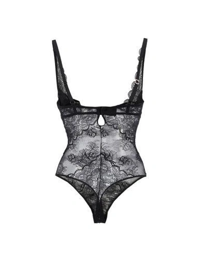 Shop Ermanno Scervino Lingerie Bodysuit In Black