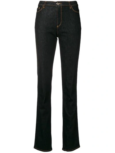 Shop Emporio Armani Slim Fit Jeans - Black