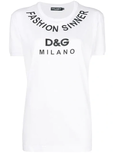 Shop Dolce & Gabbana Fashion Sinner T-shirt