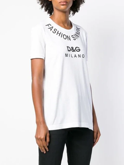 Shop Dolce & Gabbana Fashion Sinner T-shirt