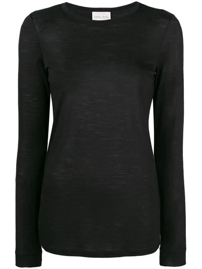 Shop Forte Forte Fitted Silhouette Blouse - Black