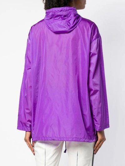 Shop Prada Linea Rossa Windbreaker - Purple