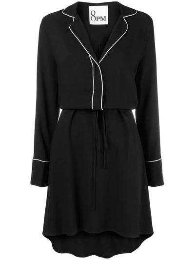 Shop 8pm Pyjama-style Dress - Black