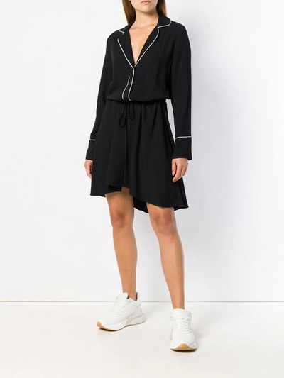 Shop 8pm Pyjama-style Dress - Black