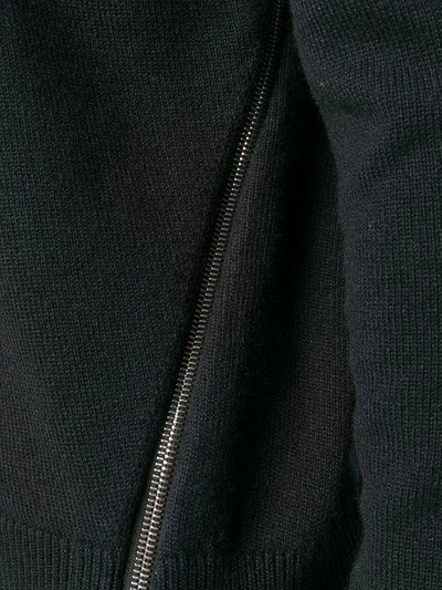 Shop Proenza Schouler Zipped Knit Top In Black