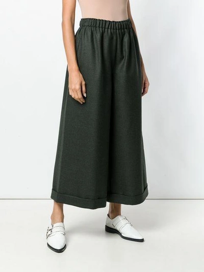 Shop Daniela Gregis Wide Leg Trousers - Green