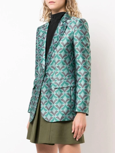 Shop Emporio Armani Fashion Blazer In Green