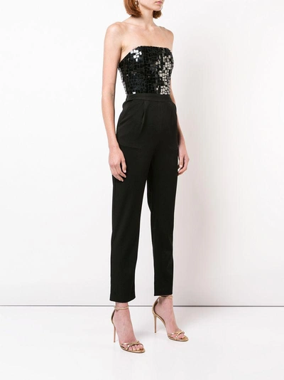 Shop Alice And Olivia Jeri Embellished Jumpsuit In Black