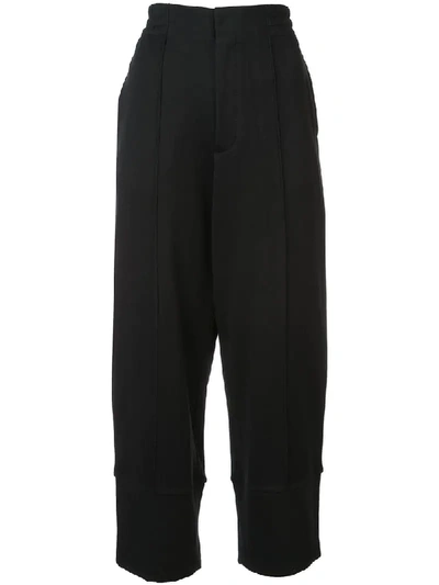 Shop Y-3 Tech Wide-leg Trousers - Black