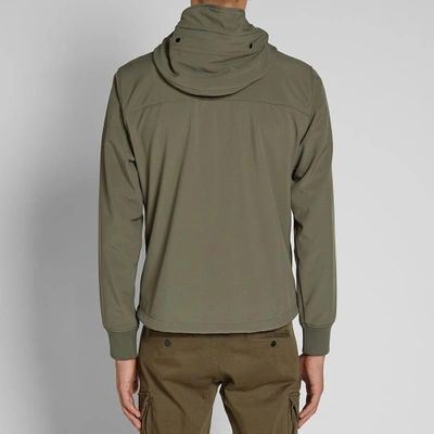 Shop C.p. Company Soft Shell Goggle Jacket In Green