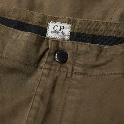 Shop C.p. Company Lens Pocket Cargo Twill Pant In Green