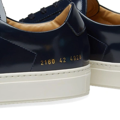 Shop Common Projects Original Achilles Low Premium In Blue