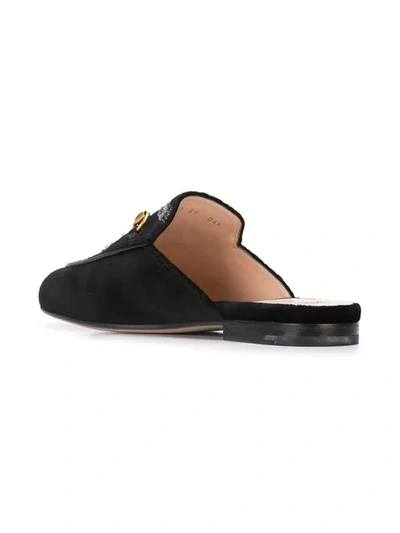 Shop Gucci Princetown Embroidered Mules In Black