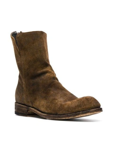 Shop Officine Creative Hubble Ankle Boots In Brown