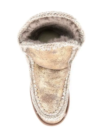 Shop Mou Metallic Snow Boots