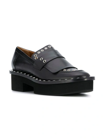 Shop Clergerie Bianca Platform Loafers - Black