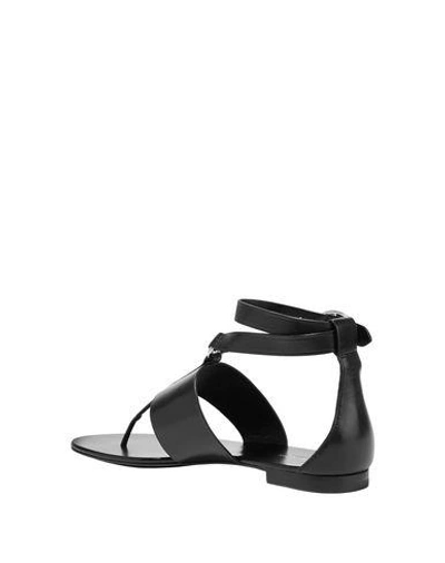 Shop Michael Kors Toe Strap Sandals In Black