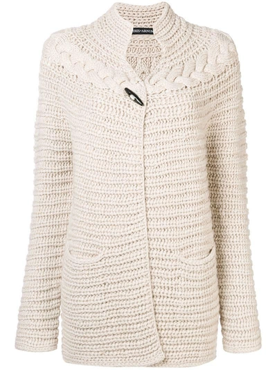 Shop Iris Von Arnim Cashmere Pichola Cardigan - Nude & Neutrals