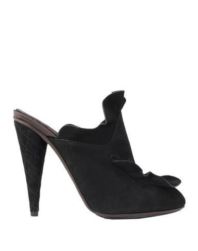 Shop Fendi Mules And Clogs In Black