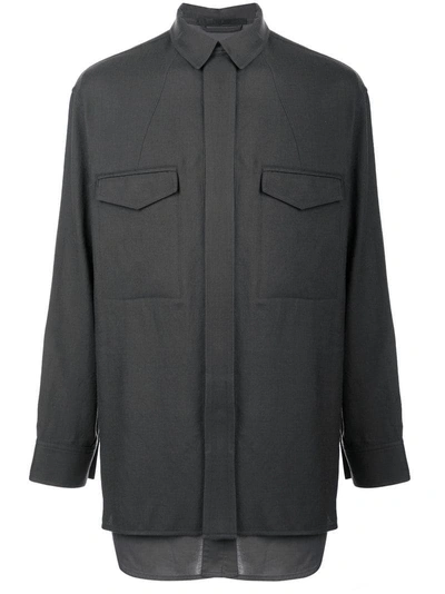 Shop Haider Ackermann Layer Detail Shirt - Grey
