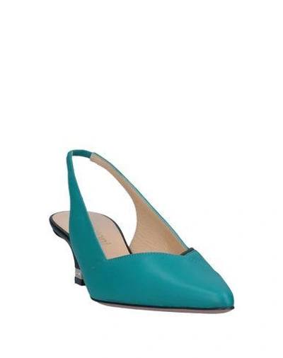 Shop A.testoni Pump In Turquoise