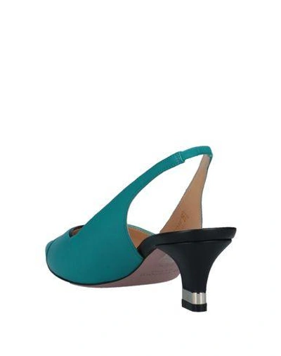 Shop A.testoni Pump In Turquoise