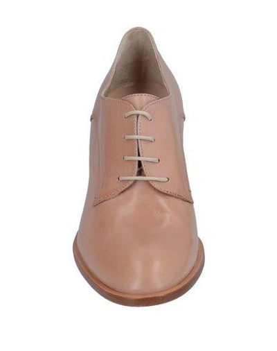 Shop Fratelli Rossetti Laced Shoes In Pale Pink