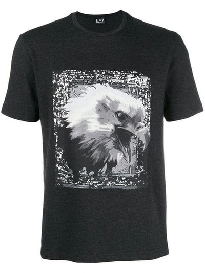 Shop Ea7 Emporio Armani Eagle T-shirt - Grey