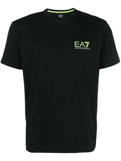 Shop Ea7 Emporio Armani Basic Logo T-shirt - Black