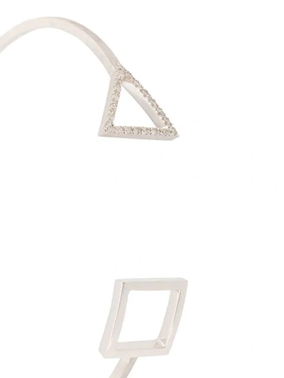 Shop Hadar Nornberg Stud Detail Cuff Bracelet In Grey