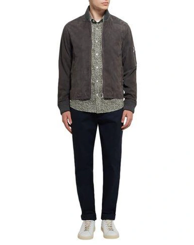 Shop Michael Kors Patterned Shirt In Military Green