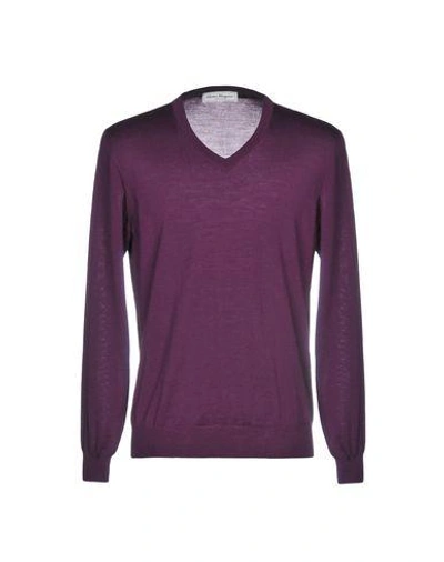 Shop Ferragamo Sweaters In Purple