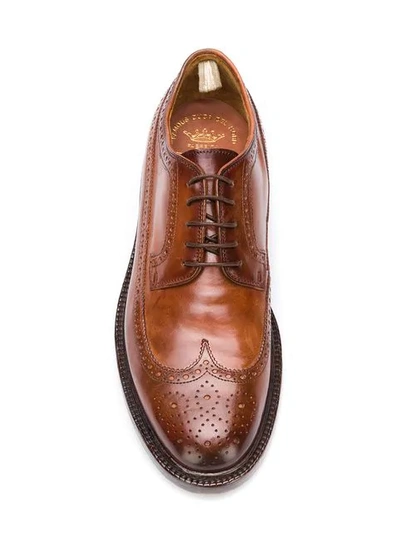 Shop Officine Creative Stanford 4 Brogues In Brown