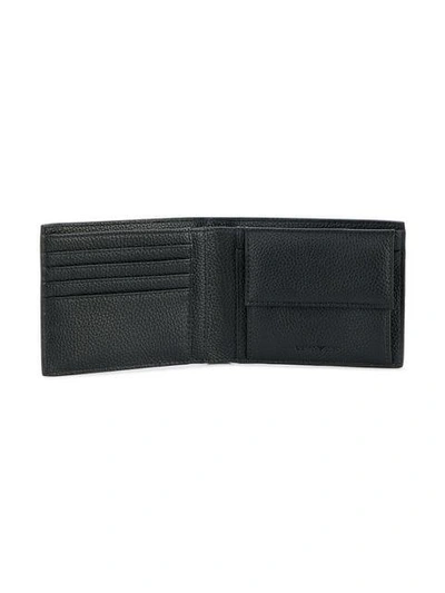 Shop Emporio Armani Billfold Wallet In Black