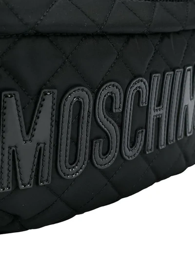 Shop Moschino Rucksack Mit Logo In Black