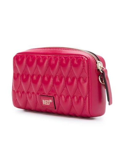 Shop Red Valentino Red(v) Logo Quilted Shoulder Bag